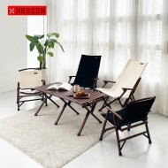 [에르젠] 캠핑 우드 롤테이블L + 의자(2개) 스타터셋 / 폴딩체어와 컴포트체어H 중 선택